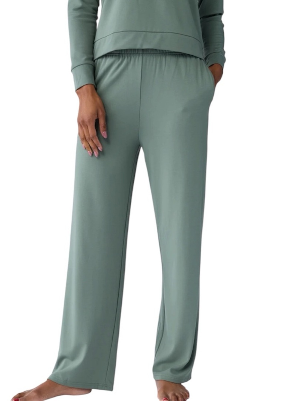 Cozy Earth Brushed Bamboo Wide Leg Pull On Pant